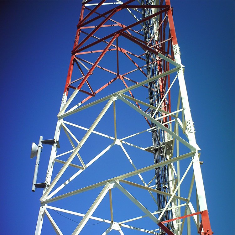 45M Angular Steel Self Supported 5G Wifi Signal Communication Tower